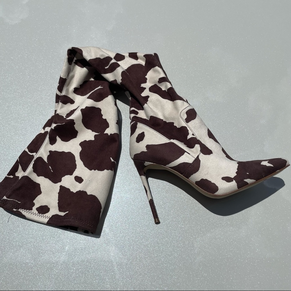 NEW Steve Madden Cow Print Boots